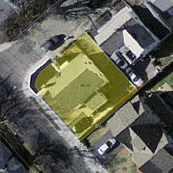 66 Green St, Newton MA 02458-1340 aerial view