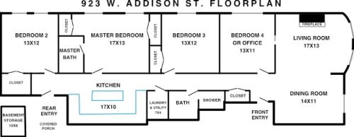923 Addison St, Chicago IL  60613-4310 exterior