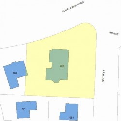 1073 Centre St, Newton MA 02459-1536 plot plan