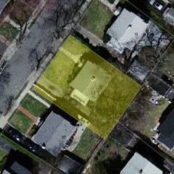 22 Arapahoe Rd, Newton MA 02465-2203 aerial view