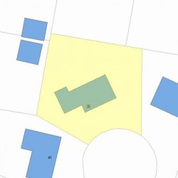 35 Colgate Rd, Newton MA  02462-1304 plot plan