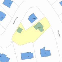 1303 Walnut St, Newton MA 02461-1853 plot plan