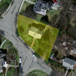 24 Carlton Rd, Newton MA 02468-1904 aerial view