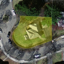 17 Morton Rd, Newton MA 02459-1045 aerial view