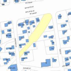 1260 Boylston St, Newton MA  02464-1018 plot plan