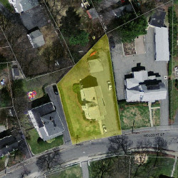 451 Wolcott St, Newton MA 02466-1520 aerial view