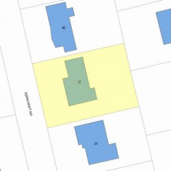 37 Ferncroft Rd, Newton MA 02468-1213 plot plan