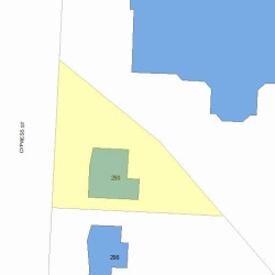290 Cypress St, Newton MA 02459-2230 plot plan