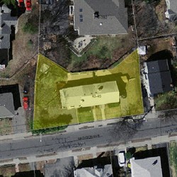 43 Madison Ave, Newton MA 02460-1904 aerial view