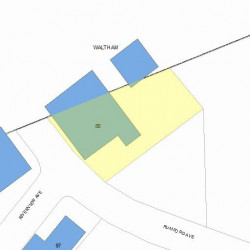 88 Rumford Ave, Newton MA  02466 plot plan