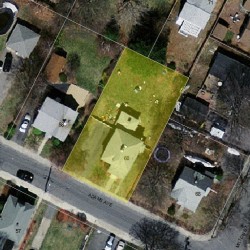 60 Adams Ave, Newton MA 02465-1003 aerial view