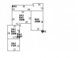 121 Brackett Rd, Newton MA  02458-2613 floor plan