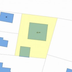 42 North St, Newton MA 02459-1738 plot plan