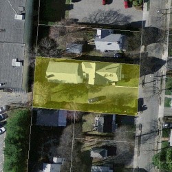 45 Rustic St, Newton MA  02458-1024 aerial view