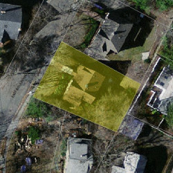 11 Boulevard Rd, Newton MA  02459-1203 aerial view