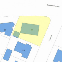 214 Commonwealth Ave, Newton MA 02459 plot plan