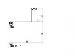 399 Wolcott St, Newton MA  02466-1521 floor plan