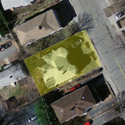 379 Linwood Ave, Newton MA 02460-1342 aerial view