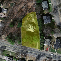 219 Homer St, Newton MA 02459-1420 aerial view