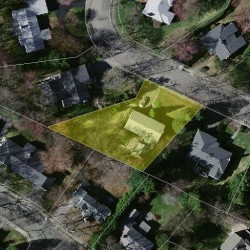 87 Levbert Rd, Newton MA 02459-3008 aerial view