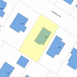 124 Dickerman Rd, Newton MA 02461-1304 plot plan