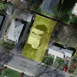 63 Charlemont St, Newton MA  02461-1909 aerial view