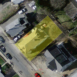 154 Chapel St, Newton MA  02458-1308 aerial view