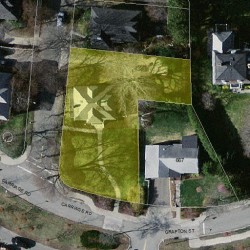 683 Commonwealth Ave, Newton MA 02459-1102 aerial view