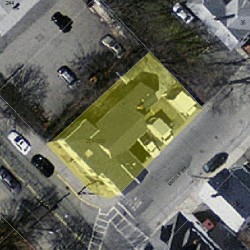 256 Adams St, Newton MA  02458-1204 aerial view