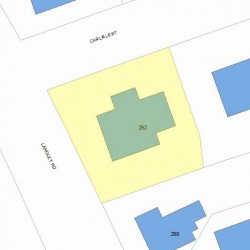 292 Langley Rd, Newton MA 02459-2327 plot plan