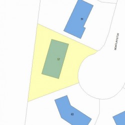57 Bencliffe Cir, Newton MA 02466-1101 plot plan