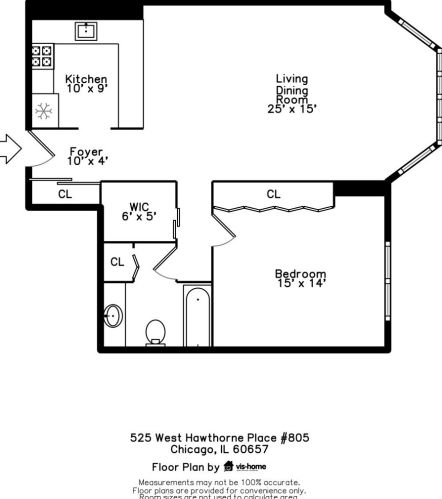 525 Hawthorne Pl, Chicago IL  60657-2907 exterior