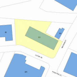 201 Needham St, Newton MA 02464-1505 plot plan