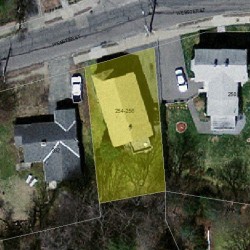 256 Webster St, Newton MA 02466-2106 aerial view