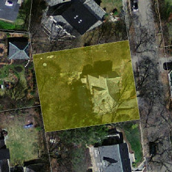 57 Greylock Rd, Newton MA 02465-2731 aerial view