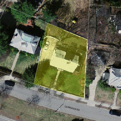 887 Commonwealth Ave, Newton MA 02459-1036 aerial view