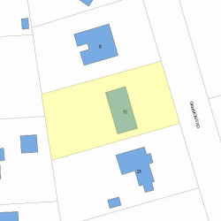 15 Gammons Rd, Newton MA 02468-1215 plot plan
