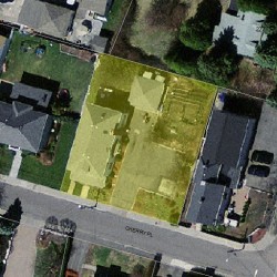 11 Cherry Pl, Newton MA  02465-1505 aerial view