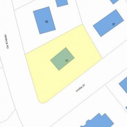 65 Chase St, Newton MA  02459-2213 plot plan