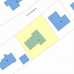 40 Valley Spring Rd, Newton MA  02458-2712 plot plan