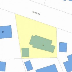 18 Stuart Rd, Newton MA 02459-1260 plot plan