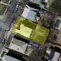 78 Falmouth Rd, Newton MA 02465-1127 aerial view