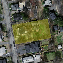 68 Bourne St, Newton MA 02466-1722 aerial view