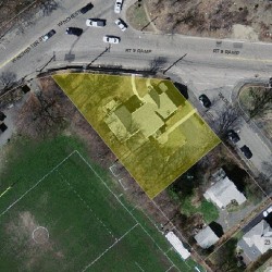 9 Wade St, Newton MA  02461-1714 aerial view