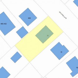 11 Colonial Ave, Newton MA 02460-1214 plot plan