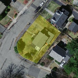 32 Manchester Rd, Newton MA 02461-1121 aerial view