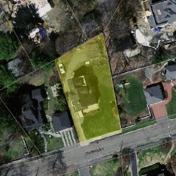 19 Fairfax St, Newton MA  02465-2606 aerial view