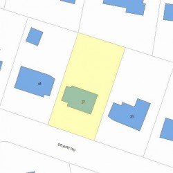 37 Stuart Rd, Newton MA 02459-1210 plot plan