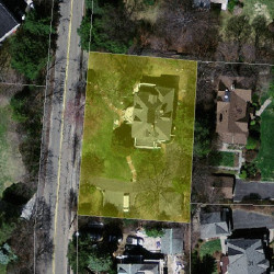 212 Chestnut St, Newton MA 02465-2929 aerial view