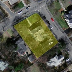 114 Temple St, Newton MA 02465-2314 aerial view